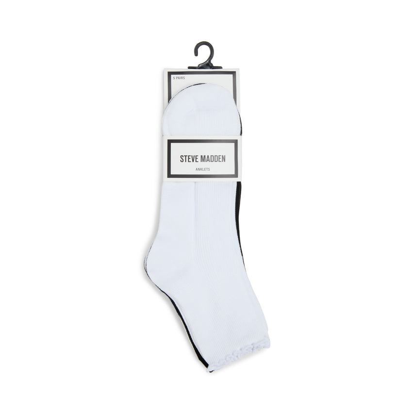 Calcetines Scallop Edge Blancos Mujer - view 3